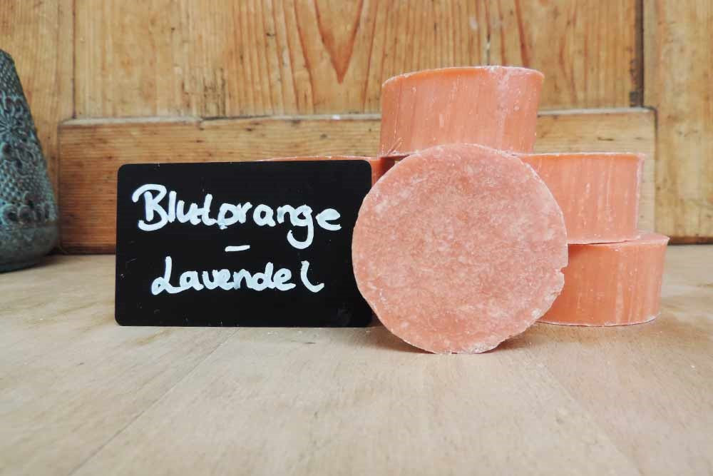 Shampoo Bar Blutorange-Lavendel